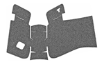 Talon Grips Inc GRANULATE Talon Grips 382G Adhesive Grip  Textured Black Granulate for Glock 19,23,25,32,3