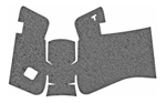 Talon Grips Inc RUBBER 383R TALON GRP FOR GLOCK 19 GEN5 RBR MDBK