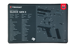 Tekmat ORIGINAL MAT TEK-R17-GLOCK-G3 TEKMAT PISTOL MAT FOR GLOCK GEN3