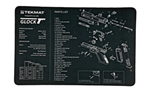 Tekmat FOR GLOCK TekMat TEKR17GLOCK Original Cleaning Mat  featuring Glock Parts Diagram 11" x 17