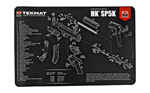 Tekmat  TekMat TEKR17HKSP5K HK SP5K Cleaning Mat Black/White Rubber 17" Long HK SP5K Par