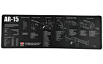 Tekmat  TekMat TEKR36AR15 AR-15 Cleaning Mat Black/White Rubber 36" Long AR-15 Parts Dia
