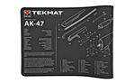 Tekmat  TekMat TEKR44AK47 AK-47 Ultra Cleaning Mat Black/White Rubber 44" Long AK-47 Par
