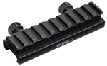 Truglo TG8970B TruGlo TG-8970B Riser Mount  Black Hardcoat Anodized Any w/Rail AR-Platform .500