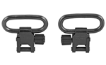 QD 115 U22 Uncle Mike's 10712 Magnum Band Swivel Set made of Steel with Blued Finish, 1" Lo