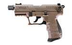 Walther  5120753 WAL P22Q 22LR 3.42" TAC FDE ADAP 10
