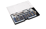 PRECISIONMICROS Wheeler 564018 Precision Micro Screwdriver Set Chrome Plated Steel Extendable Ha