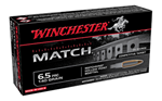 Winchester Ammu MATCH Winchester Ammo S65PM Match  6.5 PRC 140 gr Sierra MatchKing Hollow Point Boat-T