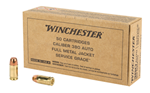 Winchester Ammu SERVICE GRADE Winchester Ammo SG380W Service Grade  380 ACP 95 gr Full Metal Jacket Flat Nose