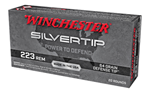 Winchester Ammu SILVERTIP Winchester Ammo W223ST Silvertip  223 Rem 64 gr Defense Tip 20 Bx/10 Cs