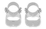 SEE-THRU Weaver Mounts 49734 See-Thru Ring/Mount Set For Rifle Ruger 10/22 Weaver 1" Tube