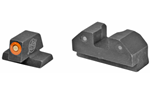 Xs Sights  XS Sights CKR002P6N R3D Night Sights 3-Dot Set Tritium Green with Orange Outline