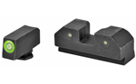 Xs Sights  XS Sights GLR013P6G R3D Night Sights 3-Dot Set Tritium Green with Green Outline
