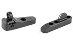 Xs Sight System GHOST RING XS Sights ML00135 Ghost Ring WS  Adjustable Black with White Stripe Front, Ghost