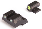 100282 Night Fision CNK027003YGW Perfect Dot Night Sight Set Square Tritium Green with
