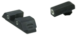 Ameriglo 100814 AmeriGlo GL5113 Classic 3-Dot Night Sight Set Tritium Green White Outline Front