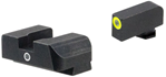 Ameriglo 100820 AmeriGlo GL5301 i-Dot Night Sight 3-Dot Tritium Green with LumiGreen Outline Fro