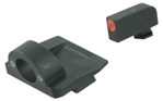 Ameriglo 100823 AmeriGlo GL5225 Ghost Ring Night Sight Set Tritium Green with Orange Outline Fro
