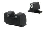 Ameriglo 100828 AmeriGlo SG181 Classic 3-Dot Suppressor Height Sight 3-Dot Tritium Green with Wh
