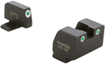 Ameriglo 100829 AmeriGlo XD181 Tall Suppressor Height Sight 3-Dot Tritium Green with White Outli