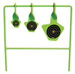 Gsm Outdoors 101168 SME SMEST22 Spinning Target  Rimfire Pistol/Rifle Steel Black/Green Bullseye Ill