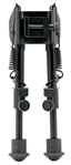 Gsm Outdoors 101171 SME SMEBPSPR Shooting  Bipod Black Anodized 6-9" Aluminum
