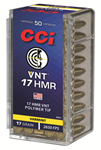 Cci/speer 101380 CCI 959CC Varmint VNT 17 HMR 17 gr Varmint Tipped 50 Bx/ 40 Cs