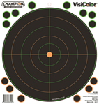 Champion Traps 101403 Champion Targets 46136 VisiColor  Self-Adhesive Paper Pistol/Rifle Black/Orange