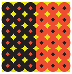 101600 Birchwood Casey 34117 Shoot-N-C  Self-Adhesive Paper Circle w/Diamond Center 432