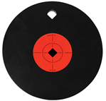 101612 Birchwood Casey 47603 World of Targets Single Hole 8" Pistol/Rifle Black/Orange