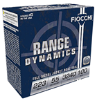 Fiocchi Ammunit 102215 Fiocchi 223ARD10 Range Dynamics  223 Rem 55 gr Full Metal Jacket Boat-Tail (FMJB