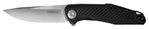 102398 Kershaw 4037 Atmos  3" Folding Drop Point Plain Satin 8Cr13MoV SS Blade Black Te