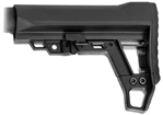 Aim Sports Inc 102771 Aim Sports ARAMSOL Advanced Modular Stock  6 Position Black Synthetic for AR-15,