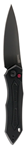 102996 Kershaw 7800BLK Launch 6 3.75" Folding Drop Point Plain Black DLC CPM 154 SS Bla