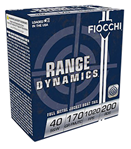 Fiocchi Ammunit 103455 Fiocchi 40ARD Range Dynamics  40 S&W 170 gr Full Metal Jacket Truncated-Cone (TC