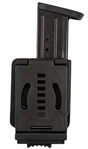 Comp-tac Victor 103579 Comp-Tac C62204000LBKN Single Mag Pouch OWB Style made of Kydex with Black Finis