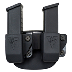 Comp-tac Victor 103595 Comp-Tac C62404000LBKN Twin Mag Pouch Double Style made of Kydex with Black Fini