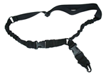Tacfire 104798 TacFire SL003B 2 To 1 Point Sling 30"-40" L Adjustable Double Bungee Black Nylon