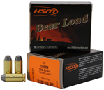 Hsm/hunting Sha 104841 HSM 10MM9N20 Bear Load  10mm Auto 200 gr Round Nose Flat Point (RNFP) 20 Bx/ 20