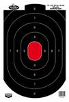 105789 Birchwood Casey 35601 Dirty Bird  Silhouette Tagboard Hanging Pistol 12" x 18" B