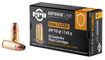 PRVI Partizan 105917 PPU PPD91 Defense  9mm Luger 115 gr Jacketed Hollow Point (JHP) 50 Bx/ 20 Cs