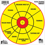 Pro-shot Produc 106367 Pro-Shot PTT6PK SplatterShot Pistol Training 12" Bullseye Paper Hanging Pistol Y