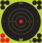 Pro-shot Produc 106375 Pro-Shot 6BGREEN12PK SplatterShot  Self-Adhesive Paper Black/Green 6" Bullseye I