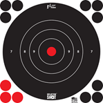 Pro-shot Produc 106378 Pro-Shot 8BWHTE6PK SplatterShot  Self-Adhesive Paper Black/White 8" Bullseye Inc