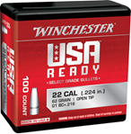 Winchester Ammu 107559 Winchester Ammo WBR22462 Centerfire Rifle  224 Valkyrie 62 gr Open Tip 100 Per B