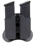 Bulldog Cases 10760 Bulldog PGM Magazine Holder  with Paddle Holds 2 Mags Fits Glock 17,19,22,23,26,