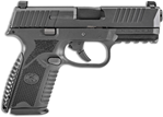 FN 66100464 509 Mid-Size 9mm Luger Double 4" 10+1 Black Interchangeable Backstra
