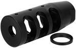 Tacfire 108241 TacFire MZ1002N Compact Compensator Black Nitride Steel with 1/2"-28 tpi Threads