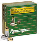 108460 Remington Ammunition 29343 Golden Saber Bonded 9mm Luger 147 gr Brass Jacket Hol