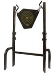 Gsm Outdoors 108488 SME 95GNG Gong Heavy Duty 9.50" Handgun/Rifle Black 10MM NM500 Steel Bullseye In